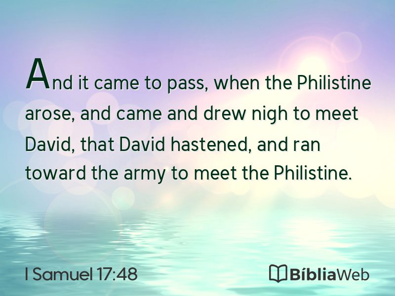 I Samuel 17:48 em imagem para compartilhar