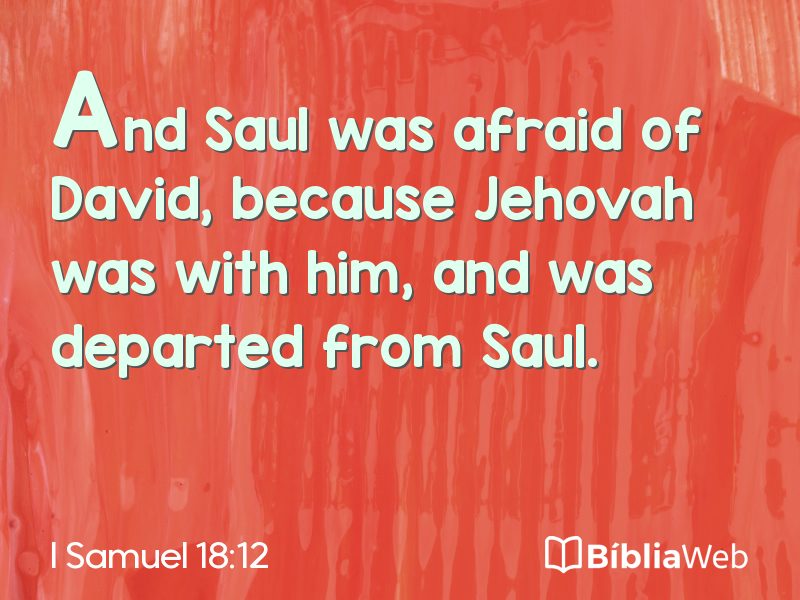 I Samuel 18:12 em imagem para compartilhar