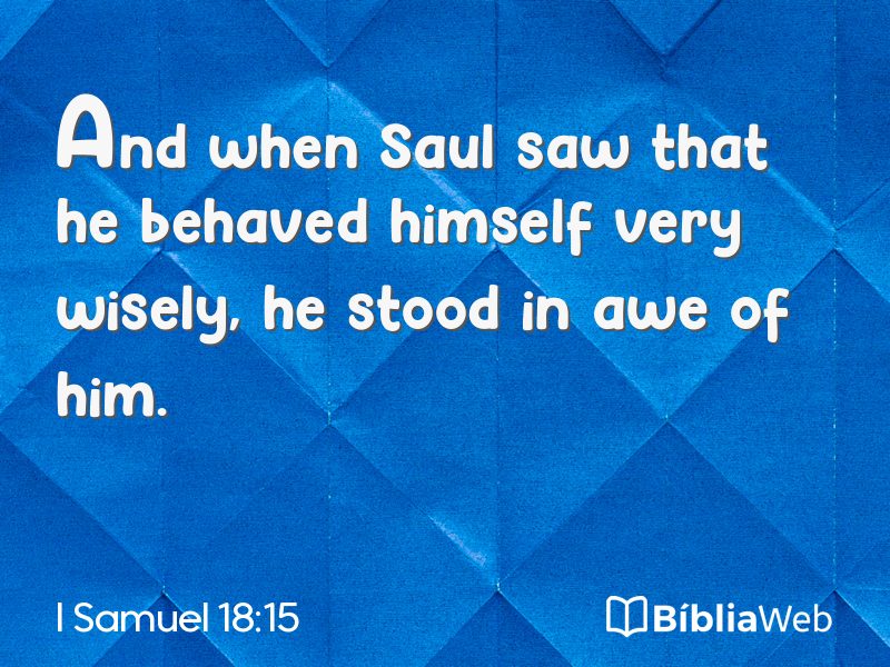 I Samuel 18:15 em imagem para compartilhar
