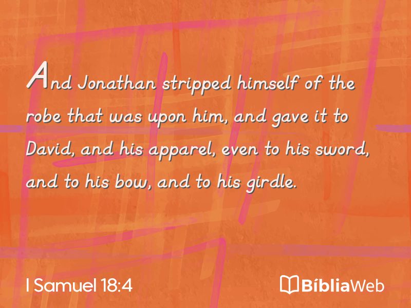 I Samuel 18:4 em imagem para compartilhar