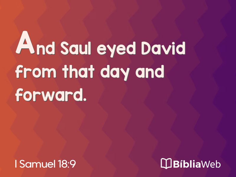 I Samuel 18:9 em imagem para compartilhar