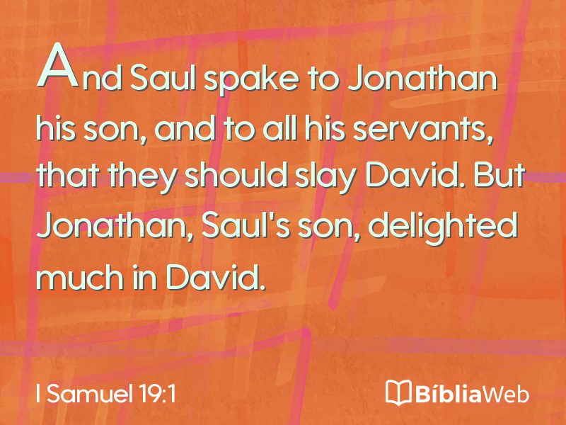 I Samuel 19:1 em imagem para compartilhar