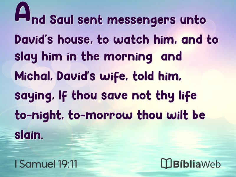 I Samuel 19:11 em imagem para compartilhar