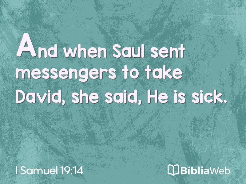 I Samuel 19:14 em imagem para compartilhar