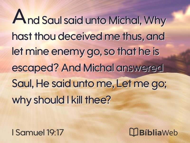 I Samuel 19:17 em imagem para compartilhar