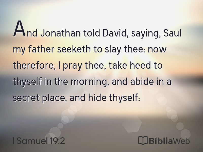 I Samuel 19:2 em imagem para compartilhar