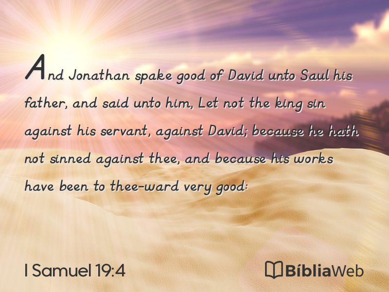 I Samuel 19:4 em imagem para compartilhar