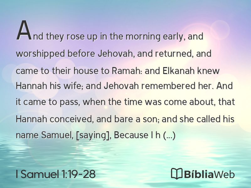 I Samuel 1:19-28 em imagem para compartilhar