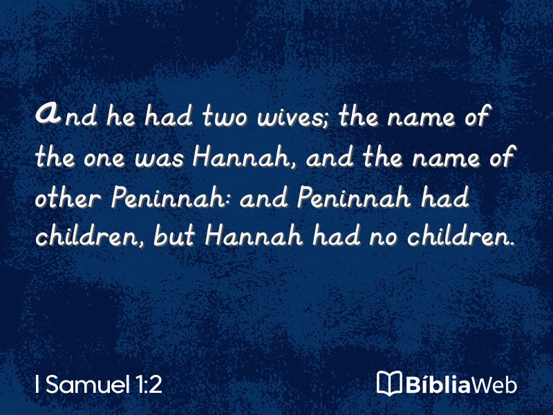I Samuel 1:2 em imagem para compartilhar