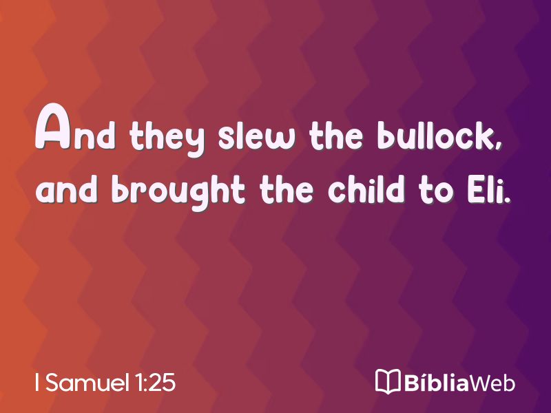I Samuel 1:25 em imagem para compartilhar