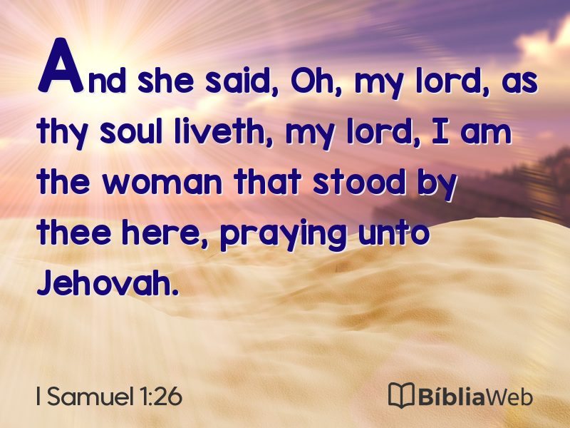 I Samuel 1:26 em imagem para compartilhar