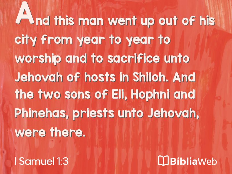 I Samuel 1:3 em imagem para compartilhar