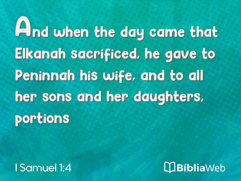 I Samuel 1:4 em imagem para compartilhar