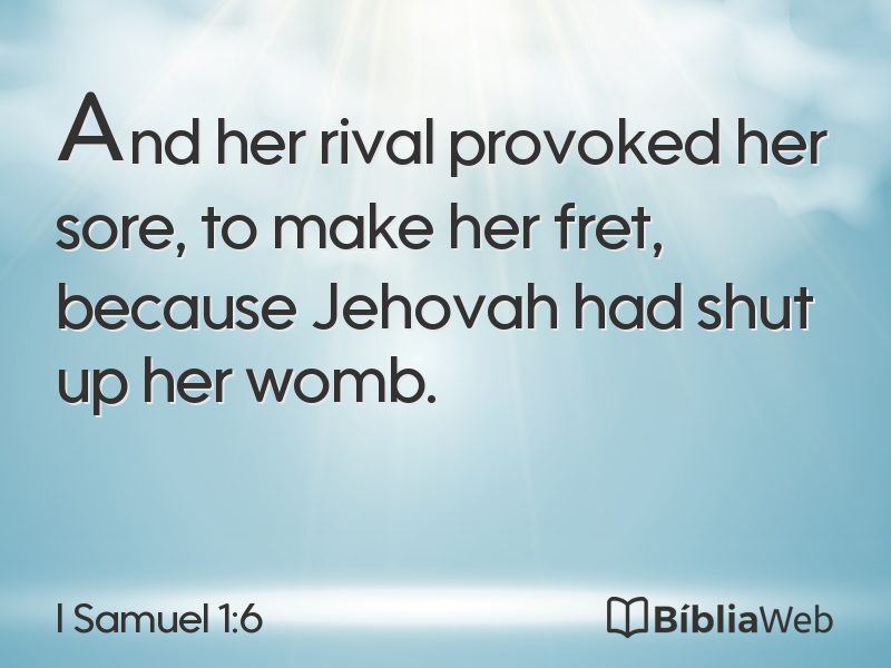 I Samuel 1:6 em imagem para compartilhar