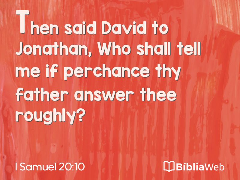 I Samuel 20:10 em imagem para compartilhar