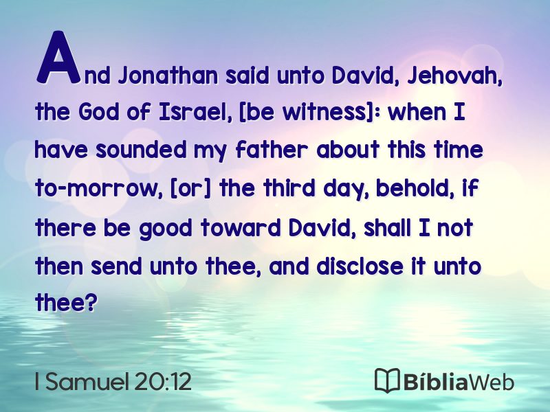 I Samuel 20:12 em imagem para compartilhar