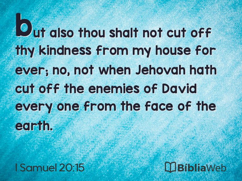 I Samuel 20:15 em imagem para compartilhar