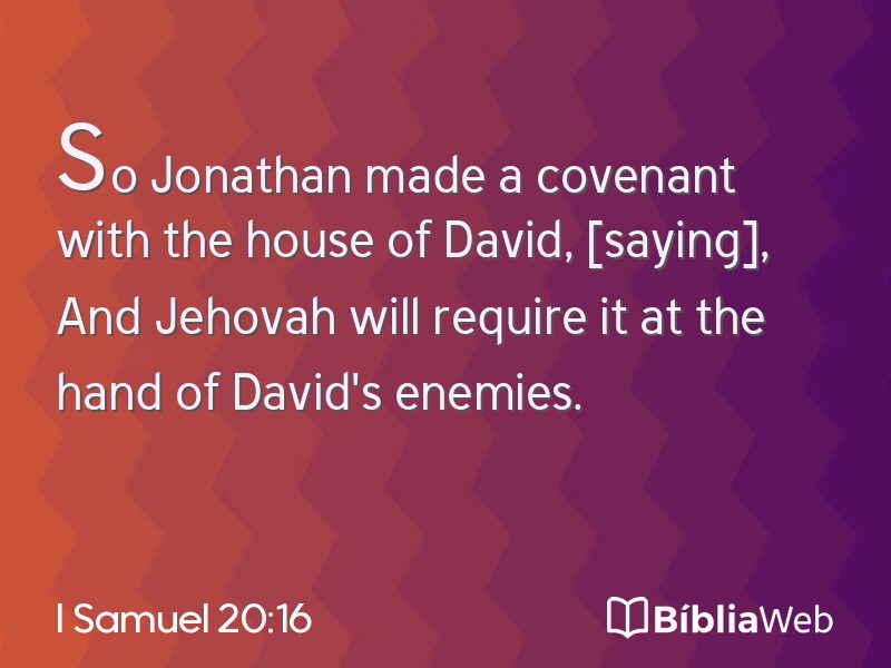 I Samuel 20:16 em imagem para compartilhar