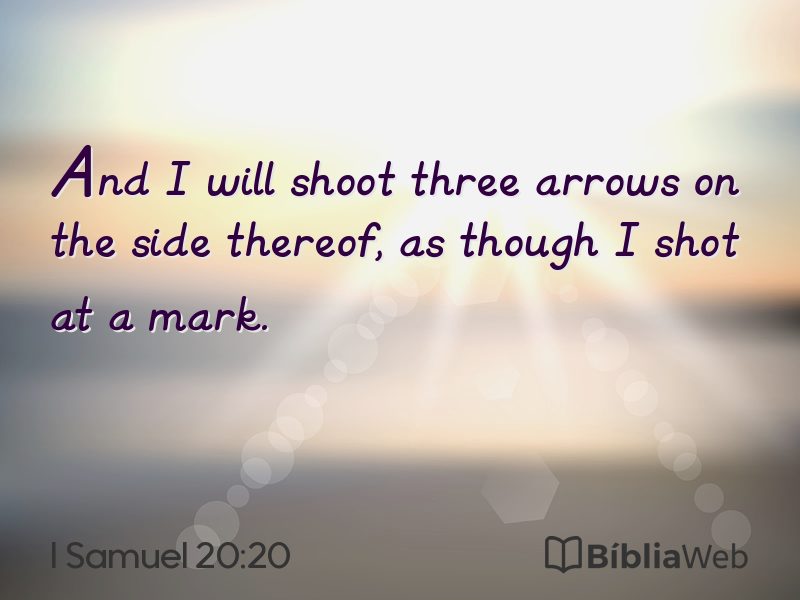 I Samuel 20:20 em imagem para compartilhar