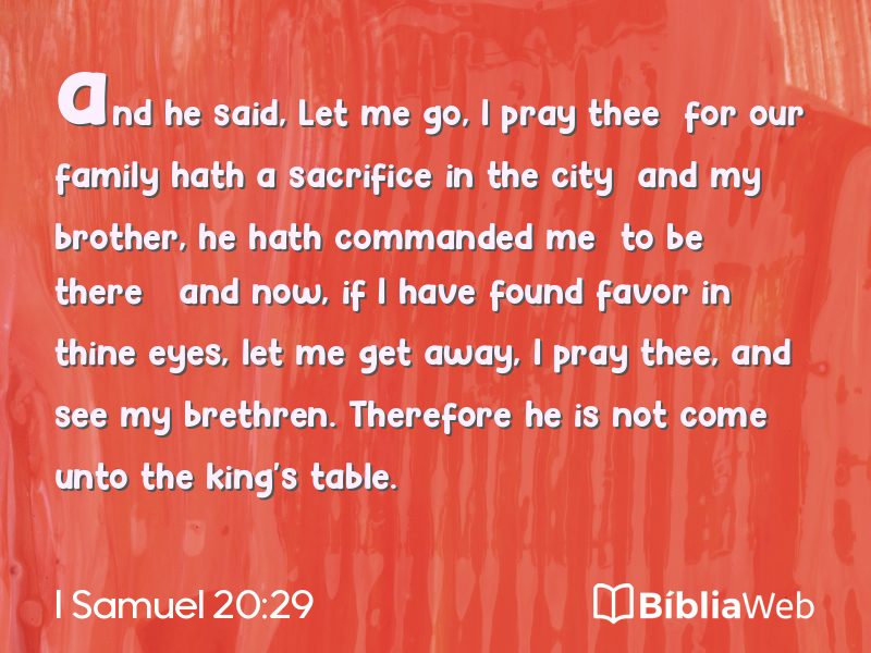 I Samuel 20:29 em imagem para compartilhar