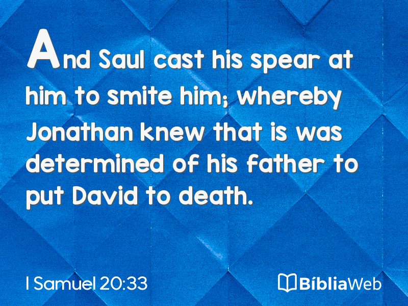 I Samuel 20:33 em imagem para compartilhar