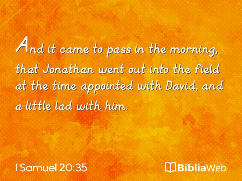 I Samuel 20:35 em imagem para compartilhar