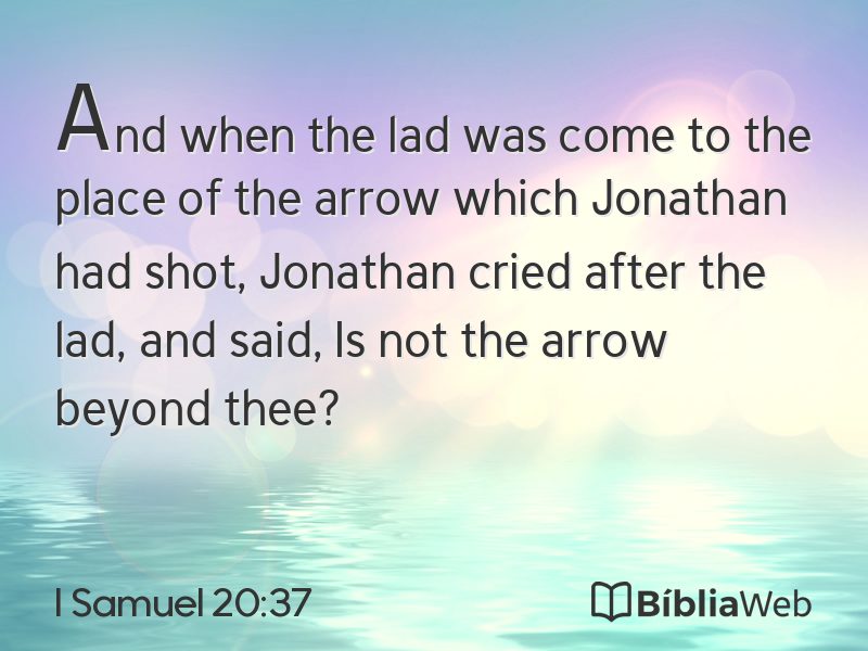 I Samuel 20:37 em imagem para compartilhar