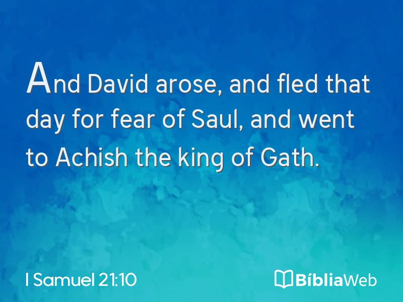 I Samuel 21:10 em imagem para compartilhar