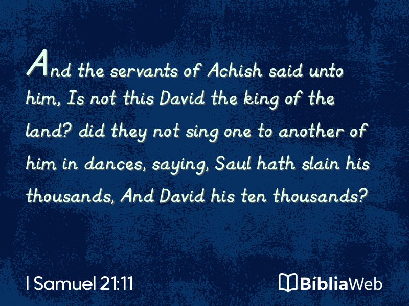 I Samuel 21:11 em imagem para compartilhar