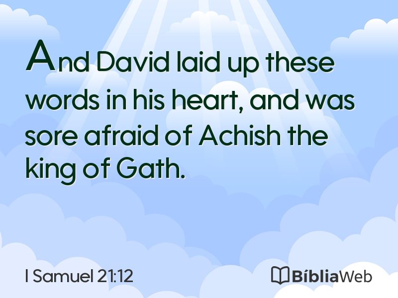I Samuel 21:12 em imagem para compartilhar