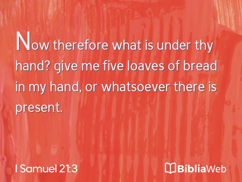 I Samuel 21:3 em imagem para compartilhar