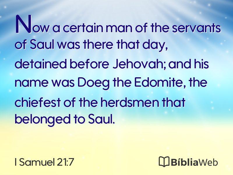 I Samuel 21:7 em imagem para compartilhar