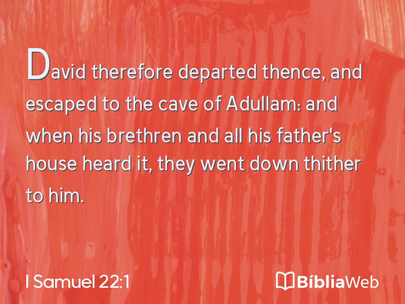 I Samuel 22:1 em imagem para compartilhar