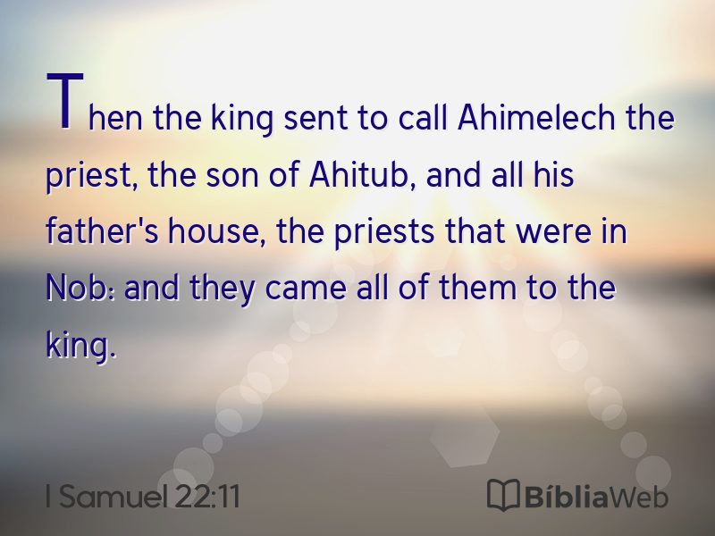 I Samuel 22:11 em imagem para compartilhar