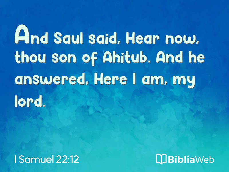I Samuel 22:12 em imagem para compartilhar