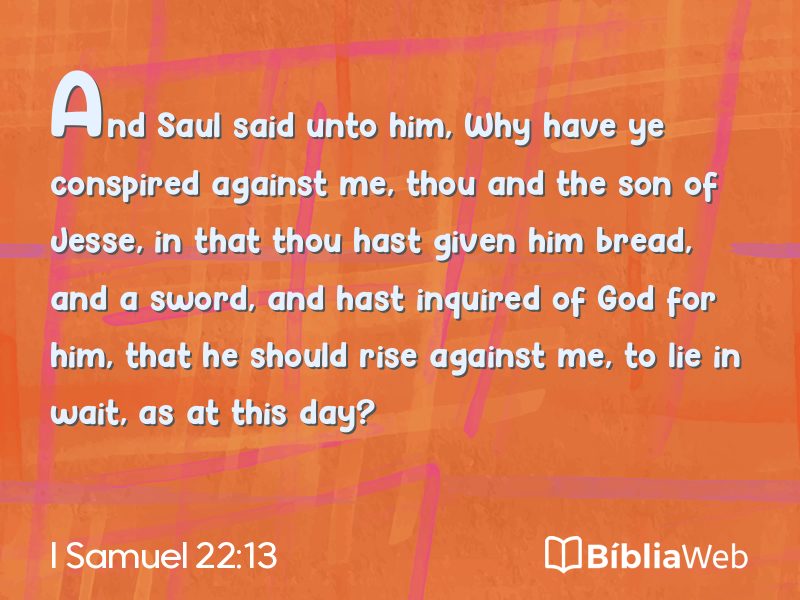 I Samuel 22:13 em imagem para compartilhar
