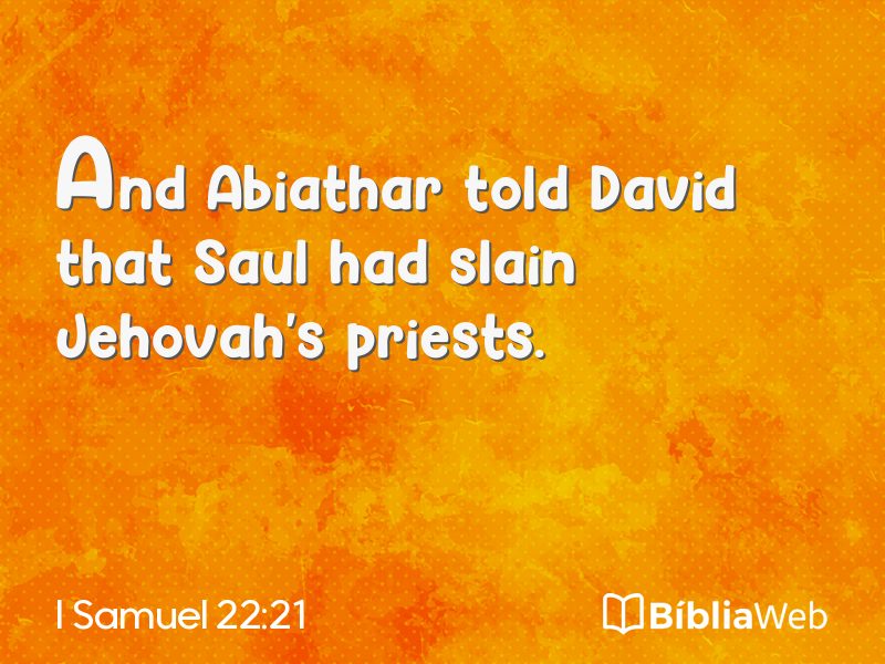 I Samuel 22:21 em imagem para compartilhar