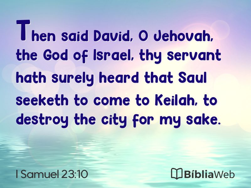 I Samuel 23:10 em imagem para compartilhar