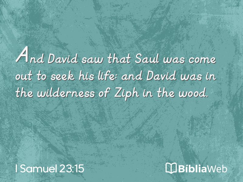 I Samuel 23:15 em imagem para compartilhar