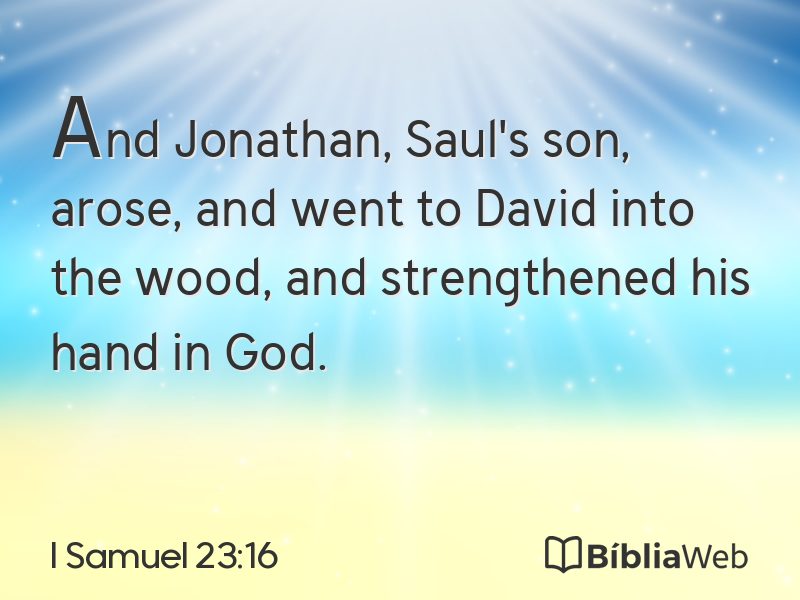 I Samuel 23:16 em imagem para compartilhar