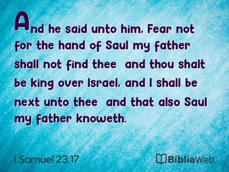 I Samuel 23:17 em imagem para compartilhar