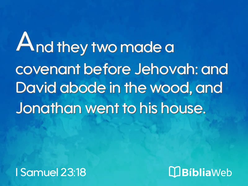 I Samuel 23:18 em imagem para compartilhar