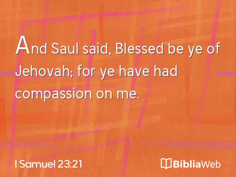 I Samuel 23:21 em imagem para compartilhar