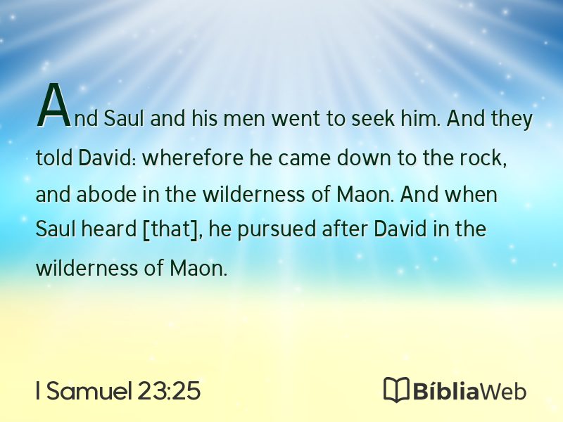 I Samuel 23:25 em imagem para compartilhar