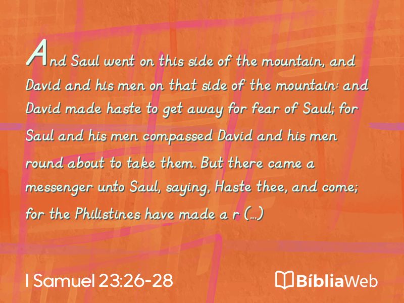 I Samuel 23:26-28 em imagem para compartilhar