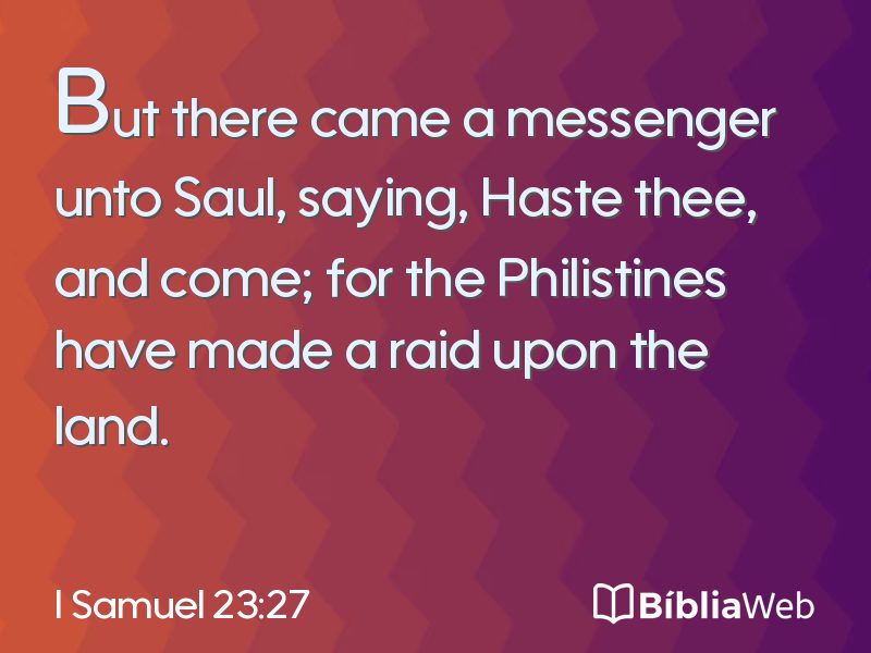 I Samuel 23:27 em imagem para compartilhar