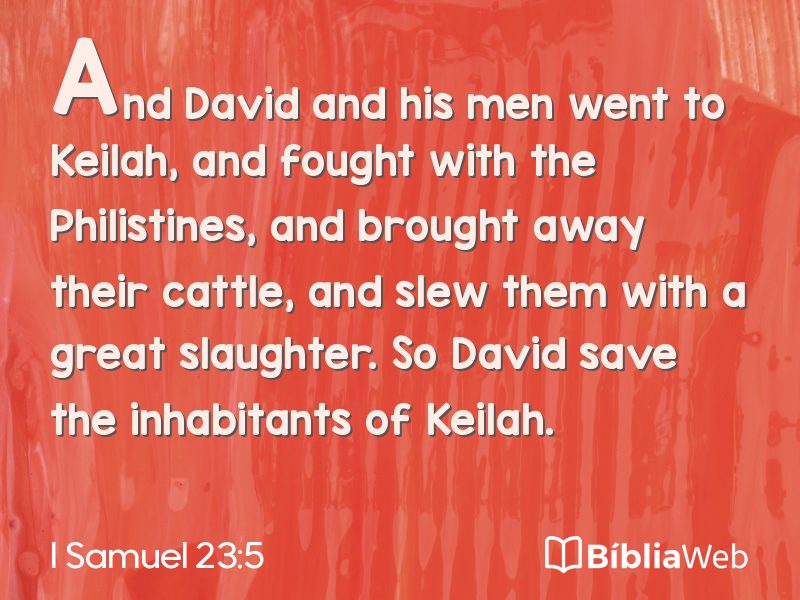 I Samuel 23:5 em imagem para compartilhar
