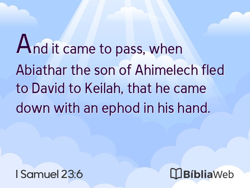 I Samuel 23:6 em imagem para compartilhar