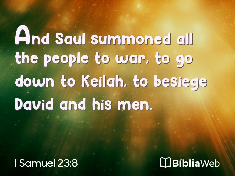 I Samuel 23:8 em imagem para compartilhar