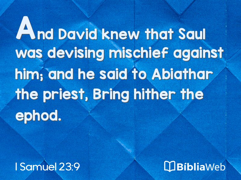 I Samuel 23:9 em imagem para compartilhar